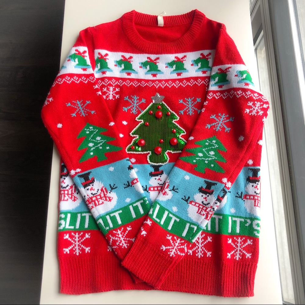 Bluenotes Ugly Christmas Sweater Size Small